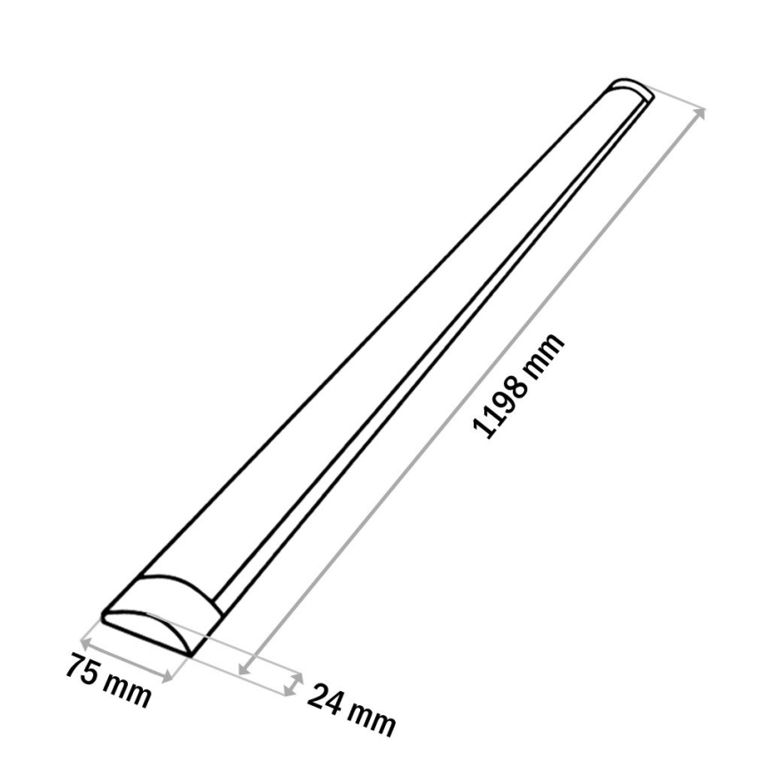 LED Virtuves zem skapīša lampa QTEC LED/36W/230V 120 cm balta