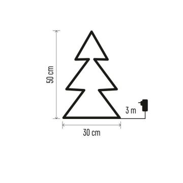 LED Ziemassvētku āra dekorācija 90xLED/1,2W/230V IP44 eglīte