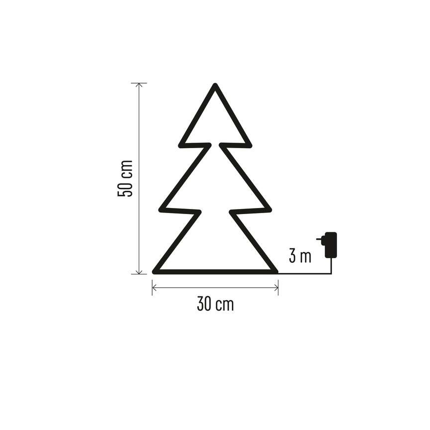 LED Ziemassvētku āra dekorācija 90xLED/1,2W/230V IP44 eglīte