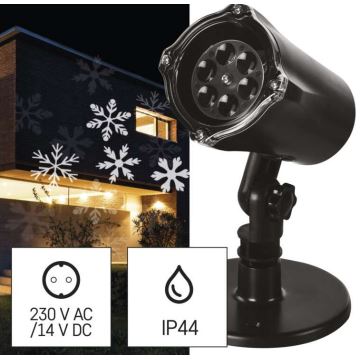 LED Ziemassvētku āra projektors LED/3,6W/230V IP44 vēsi balts