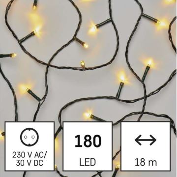 LED Ziemassvētku āra virtene 180xLED/8 režīmi 23m IP44 silti balta