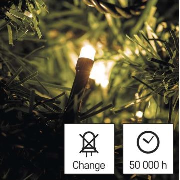 LED Ziemassvētku āra virtene 180xLED/8 režīmi 23m IP44 silti balta