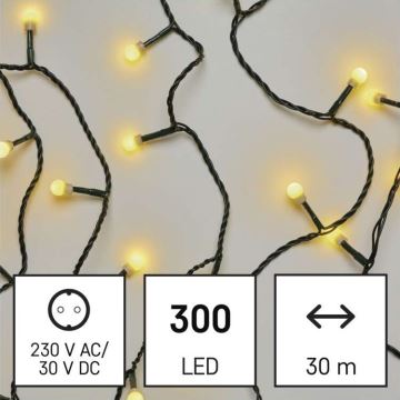 LED Ziemassvētku āra virtene 300xLED/35m IP44 silti balta