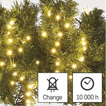 LED Ziemassvētku āra virtene 400xLED/13m IP44 silti balta