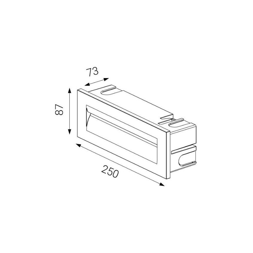 LED2 - LED Āra iegremdējams gaismeklis STEP IN LED/8,5W/230V IP65