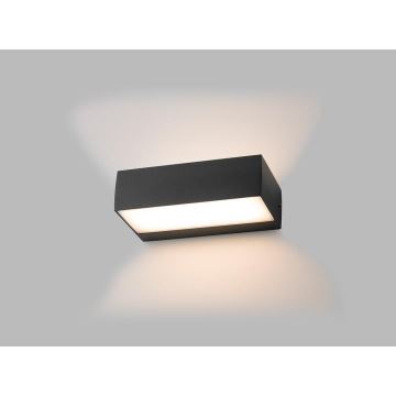 LED2 - LED Āra sienas gaismeklis KVADER LED/9W/230V IP54