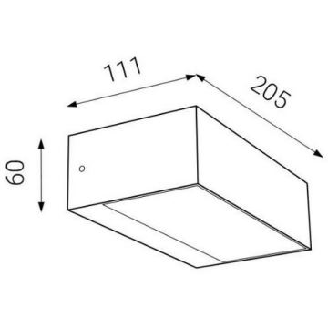 LED2 - LED Āra sienas gaismeklis KVADER LED/9W/230V IP54