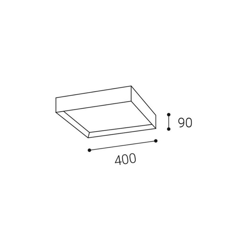 LED2 - LED griestu gaismeklis MILO LED/30W/230V melns 3000/4000K