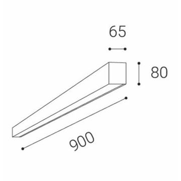 LED2 - LED Griestu lampa LINO LED/24W/230V 3000K/3500K/4000K balta 90 cm