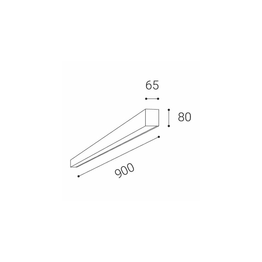 LED2 - LED Griestu lampa LINO LED/24W/230V 3000K/3500K/4000K balta 90 cm