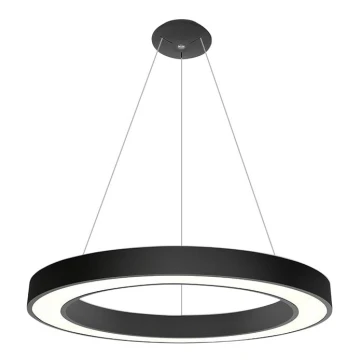 LED2 - LED Lustra ar auklu SATURN LED/80W/230V 4000K d. 80 cm melna