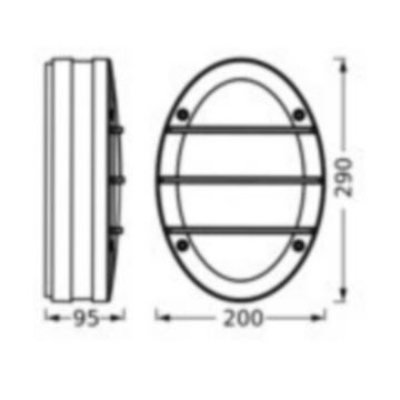 Ledvance - Āra sienas lampa ORBICK 2xE27/18W/230V IP65