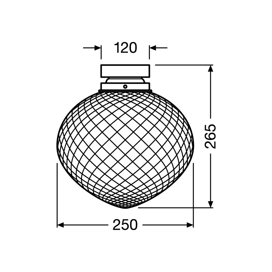 Ledvance - Griestu gaismeklis PINEAPPLE 1xE27/40W/230V