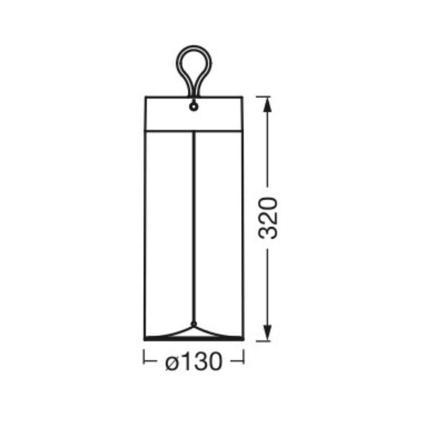 Ledvance - LED Aptumšojama skārienvadāma galda lampa DECOR FILAMENT LED/1,2W/5V 1000 mAh