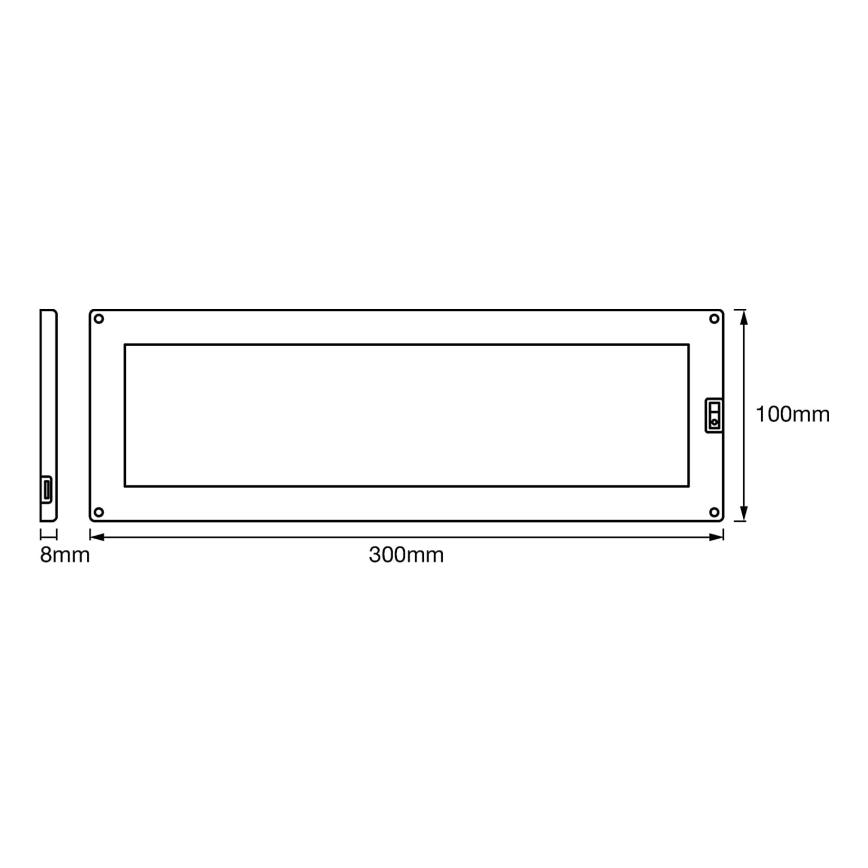 Ledvance - LED Aptumšojams zem korpusa gaismas ar sensoru CABINET LED/5W/230V