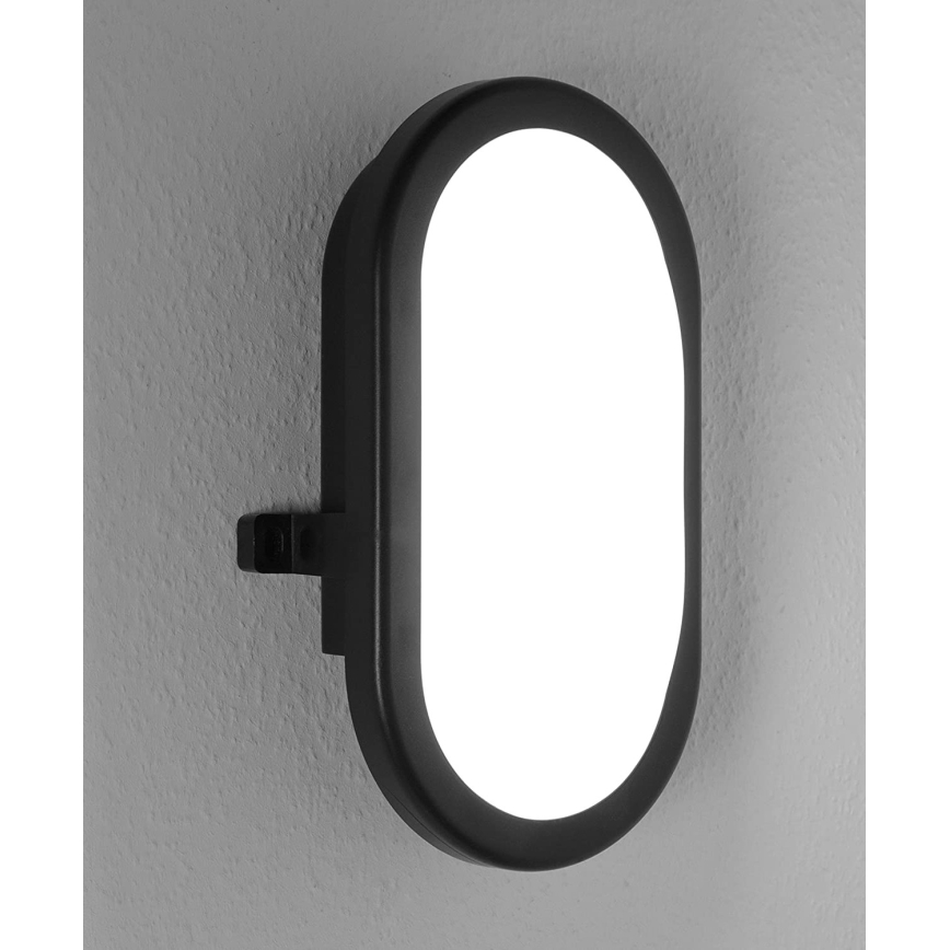 Ledvance - LED Āra sienas gaismeklis BULKHEAD LED/11W/230V IP54 melns