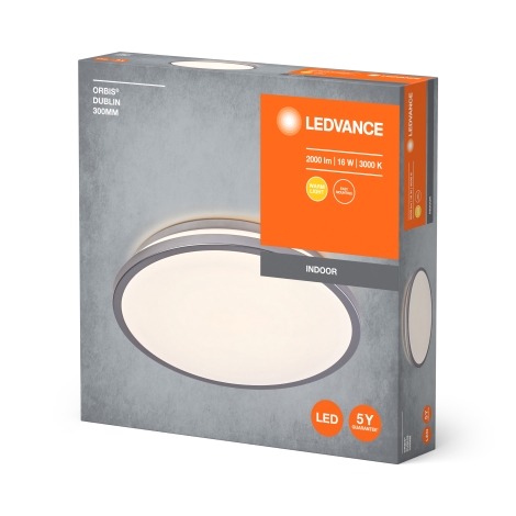 Ledvance - LED Griestu lampa ORBIS DUBLIN LED/16W/230V d. 29,5 cm