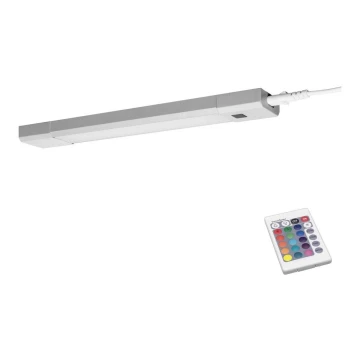 Ledvance - LED RGB Aptumšojama virtuves zem skapīša lampa SLIM LED/8W/230V + tālvadības pults