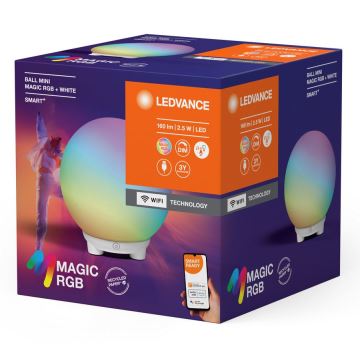 Ledvance - LED RGBW Aptumšojama, lādējama galda lampa SMART+ MAGIC LED/2,5W/5V 2200-6500K Wi-Fi