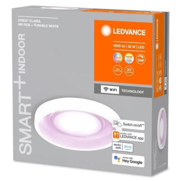 Ledvance- LED RGBW Aptumšojama griestu lampa SMART+ CLARIA LED/32W/230V 2700-6500K Wi-Fi