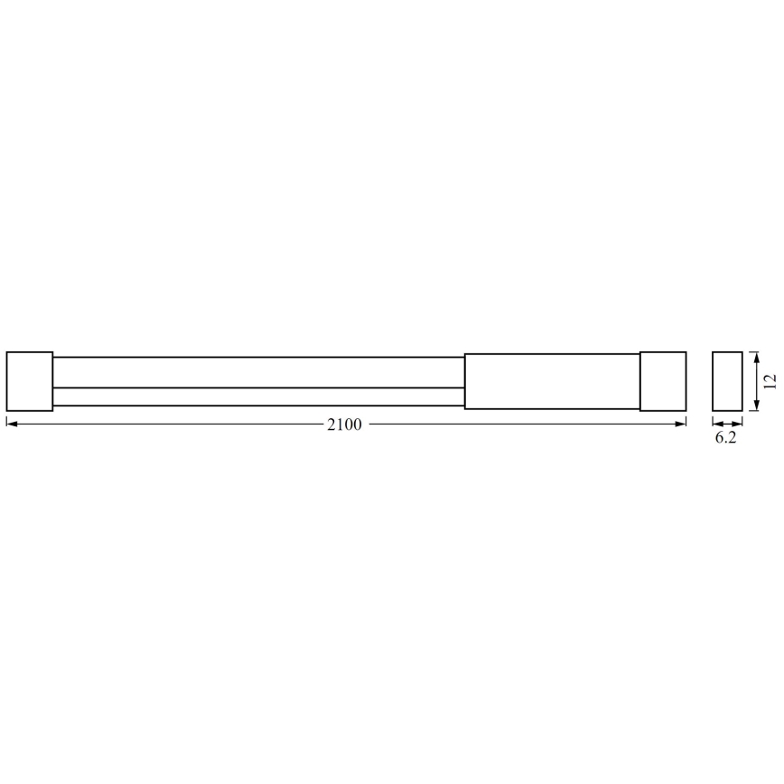 Ledvance - LED RGBW Aptumšojama josla NEON FLEX 2,1m LED/4W/5V + tālvadības pults