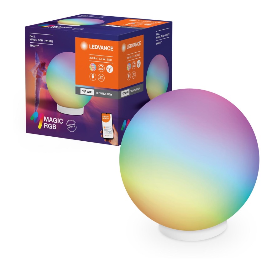 Ledvance - LED RGBW Aptumšojama, lādējama galda lampa SMART+ MAGIC LED/3,5W/5V 2200-6500K Wi-Fi