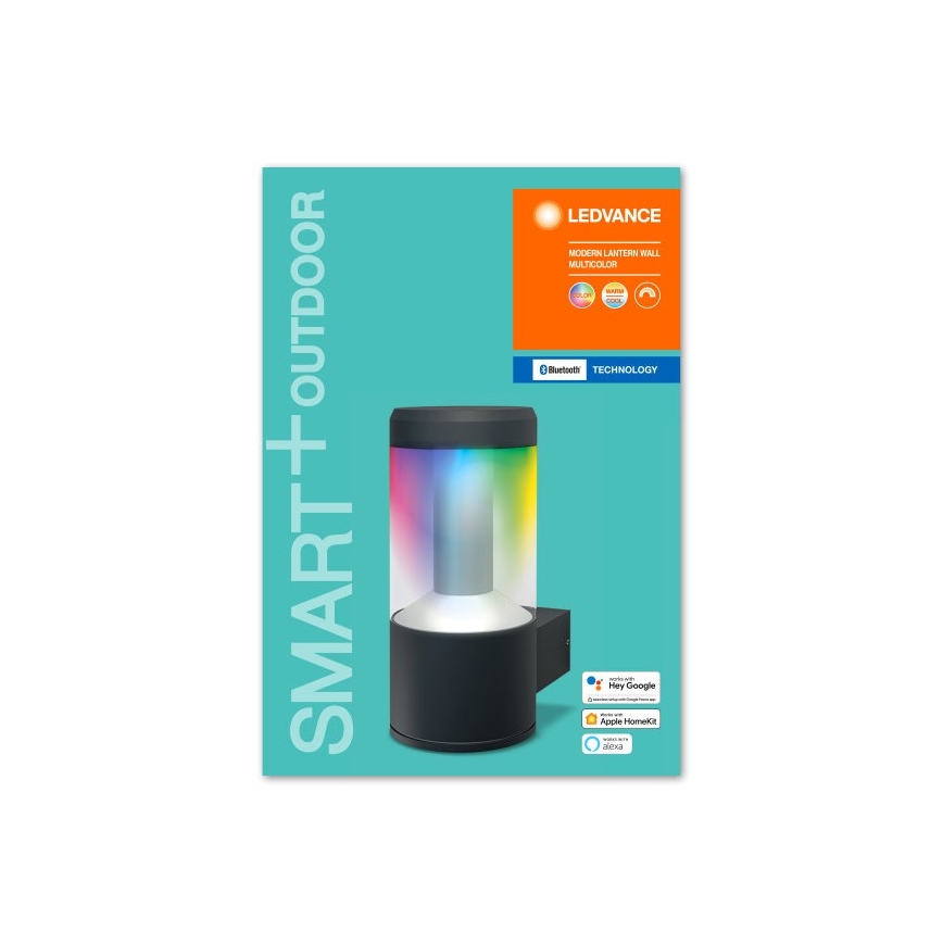 Ledvance -LED RGBW Aptumšojams sienas gaismeklis SMART+ MODERN LED/12W/230V IP44 BT