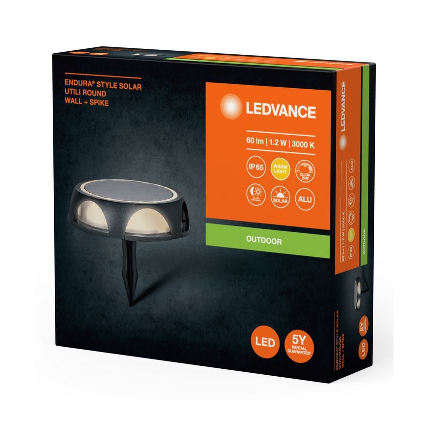 Ledvance - LED Aptumšojama saules enerģijas lampa ENDURA STYLE SOLAR LED/1,2W/3,7V IP65