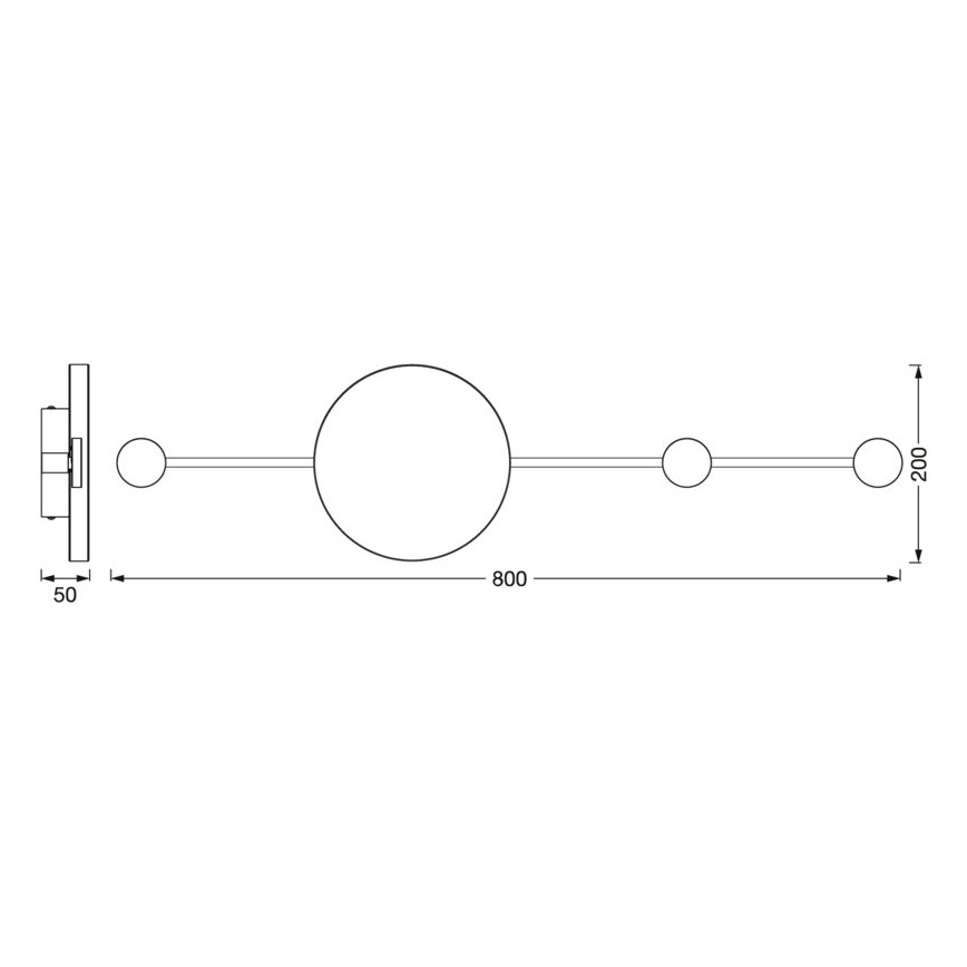 Ledvance - LED Sienas lampa DECOR WOOD LED/6W/230V