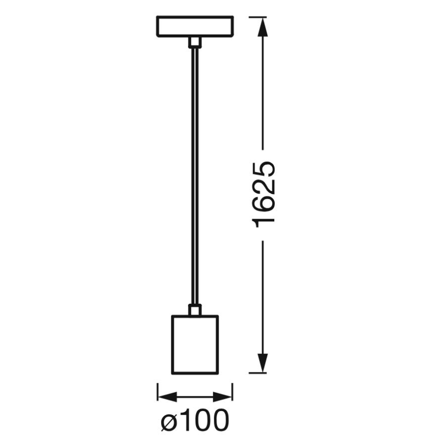 Ledvance - Lustra ar auklu PENDULUM ROBBIN 1xE27/15W/230V spīdīgi hromēts