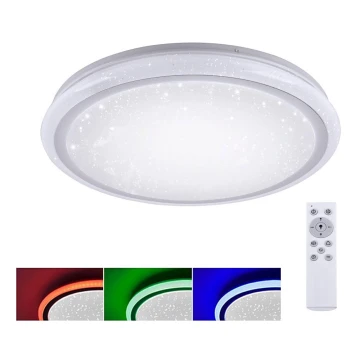 Leuchten Direkt 15220-16 - LED RGB Aptumšojams griestu gaismeklis LUISA LED/28W/230V + tālvadības pults