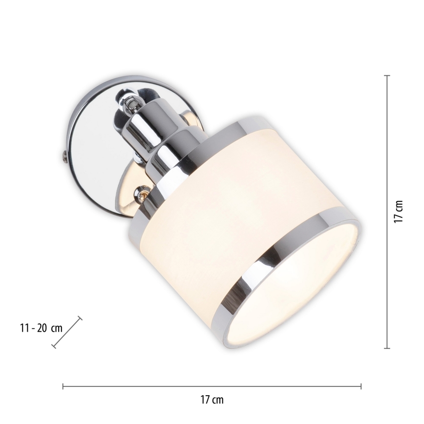 Leuchten Direkt 15371-17 - Sienas starmetis ACCOR 1xE14/25W/230V