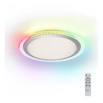 Leuchten Direkt 15411-21- LED RGB Aptumšojama griestu lampa CYBA LED/26W/230V + tālvadības pults
