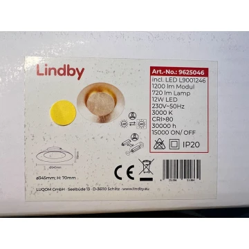 Lindby - LED Griestu lampa KETI LED/12W/230V
