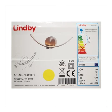 Lindby - LED Sienas lampa IVEN LED/7W/230V