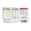 Lindby - Lustra ar auklu ELDA 3xE27/60W/230V