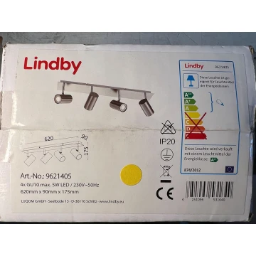 Lindby - Starmetis 4xGU10/5W/230V