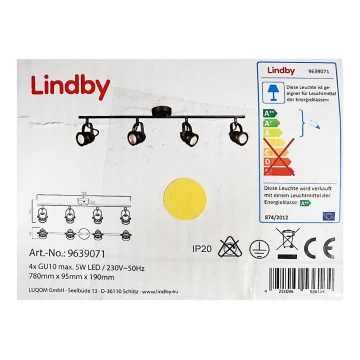 Lindby - Starmetis LEONOR 4xGU10/5W/230V