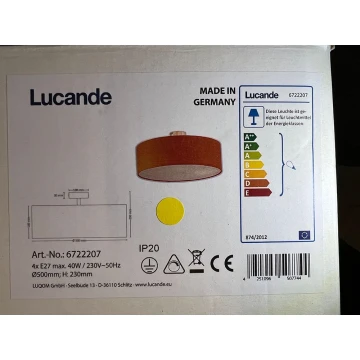 Lucande - Griestu lampa GALA 4xE27/40W/230V