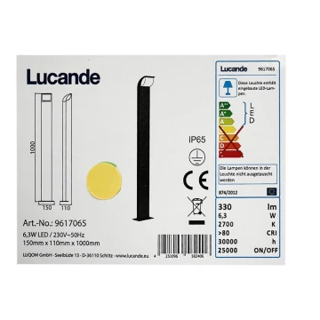 Lucande - LED Āra lampa TINNA LED/6,3W/230V IP65