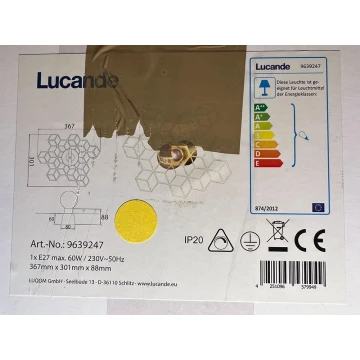 Lucande - Sienas lampa ALEXARU 1xE27/60W/230V