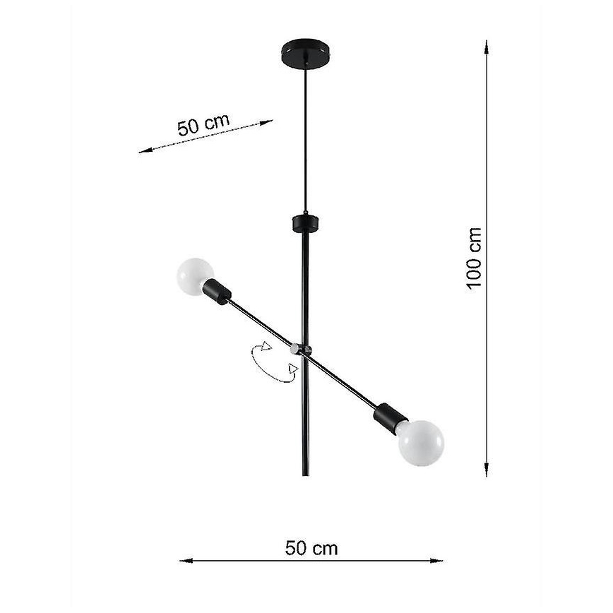 Lustra ar auklu CONCEPT 2xE27/60W/230V