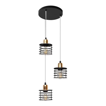 Lustra ar auklu EDISON 3xE27/60W/230V