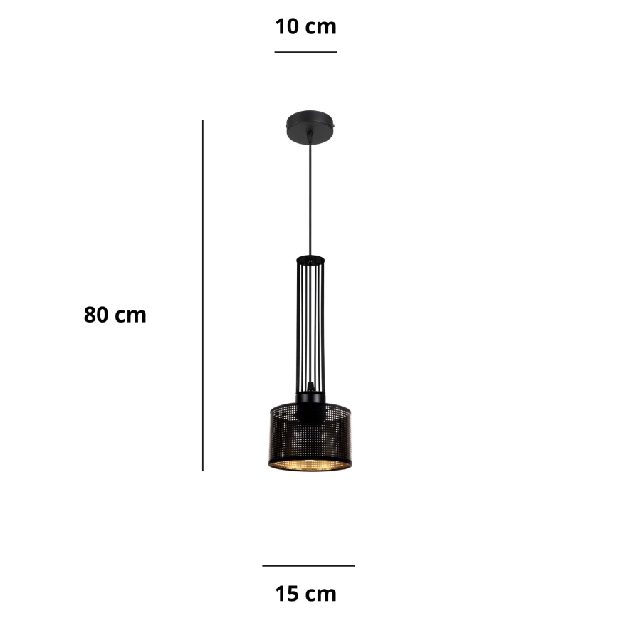 Lustra ar auklu ELIS 1xE27/60W/230V d. 15 cm