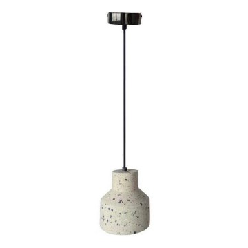 Lustra ar auklu TERRAZZO 1xE27/60W/230V d. 12 cm krēmkrāsa