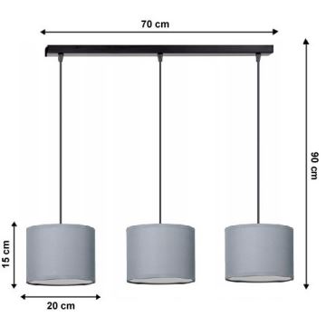 Lustra ar auklu TUZ 3xE27/60W/230V