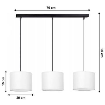 Lustra ar auklu TUZ 3xE27/60W/230V