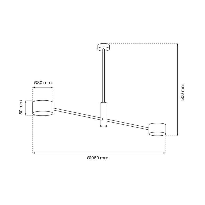 Lustra ar stieni CROSS 2xGX53/12W/230V melna/zelta