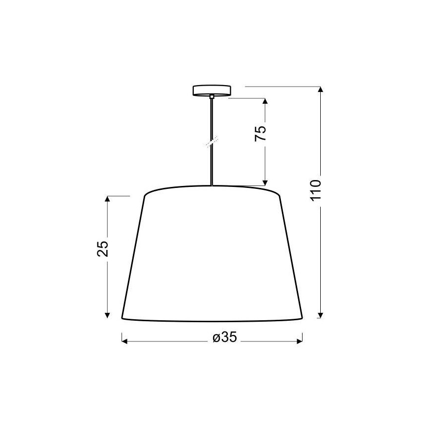 Lustra uz auklas AMERICANO 1xE27/60W/230V