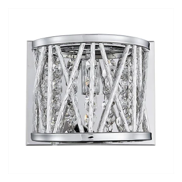 LUXERA 46063 - Sienas lampa STIXX 1xG9/33W/230V sudraba